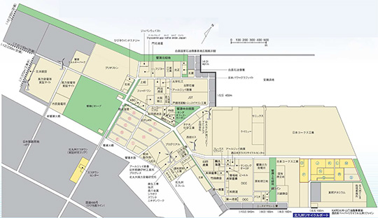 響灘臨海工業団地区画図